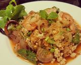 รูปขั้นตอนการทำที่ 5 ของ ลาบวุ้นเส้นหมูสับกุ้งสด