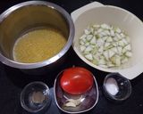 A picture of step 1 of Moong dal & lauki soup (Healthy soup for patients).