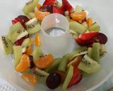 Foto langkah ke 5 dari resep Pudding Buah Coklat Putih.