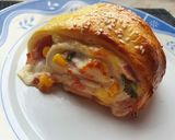 Sonkás-kukoricás és magyaros háromszög recept fázis 11 fotója