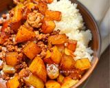 Hình bước làm 4 của món Khoai tây xào Bò băm