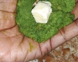 A picture of step 3 of Palak Chole Cheese Fitters......Baked.