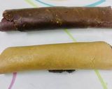 A picture of step 12 of Mary Biscuit Swiss Roll / No Bake Chocolate Roll.
