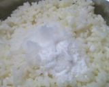 A picture of step 1 of Appam and veg kurma.