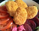 Une image de l'étape 3 de Salade mozza panée.