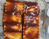 A picture of step 8 of Bourbon barbecue chicken lasagna roll ups.