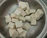 A picture of step 1 of Karahi Paneer.