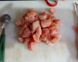 A picture of step 1 of Chicken Sausage.