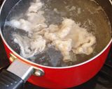 A picture of step 1 of Easy Pork Shabu-Shabu with Umeboshi Ponzu and Bonito Flakes.