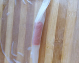 Foto del paso 1 de la receta: Rollos de papel de arroz con Frankfurt y queso