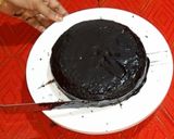 எஃலெஸ் சாக்லேட் ட்ரஃபில் கேக் (Eggless Choco Truffle Cake Recipe in TAmil) ரெசிபி ஸ்டேப் 18 புகைப்படம்