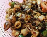 Foto langkah ke 8 dari resep Cumi Asin Cabe Hijau.
