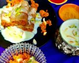 A picture of step 10 of Carrot Halwa stuffed Chila with Rabdi.