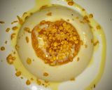 Foto del paso 4 de la receta: Flan tres leches cobertura de mermelada de melocotones con semillas tostadas de soja!💕