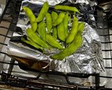 A picture of step 2 of Grilled Edamame.