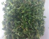 A picture of step 1 of Prawns fenugreek leaves masala.