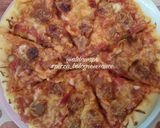 Foto langkah ke 17 dari resep Pizza with Bolognese sauce.