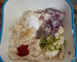 A picture of step 1 of Urad dal vadas.
