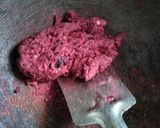 A picture of step 2 of Beetroot kalakand.