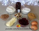 Foto del paso 1 de la receta: Torta de chocolate con remolacha y ganache de chocolate para San Valentín