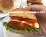 Gambar langkah 14 resipi Burger Ayam.