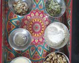 A picture of step 1 of Walnut halwa.