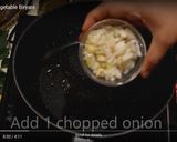 A picture of step 2 of Brown rice vegetable biryani.