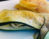 Foto del paso 4 de la receta: Sándwich de calabacín y merluza con sus patatitas al horno🥔🐟🐟
