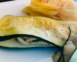 Foto del paso 4 de la receta: Sándwich de calabacín y merluza con sus patatitas al horno🥔🐟🐟