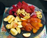 A picture of step 1 of Walnut & Creamy Dragon Fruit Smoothie.