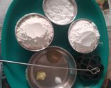 A picture of step 1 of Sweet Flower Khaja (Achappam) with Rabadi (fusion).