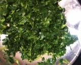 A picture of step 3 of Methi Matar Malai.