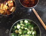 A picture of step 3 of Mixed bean and Paneer Salad.