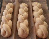 Egyszerű 4 szálas fonott kalács recept fázis 10 fotója