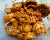 A picture of step 1 of Mushroom tikka masala.