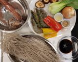 A picture of step 1 of Haemul-Japchae - Sweet Potato Noodles with Seafood (Hamgeyeong-do).