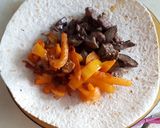 Une image de l'étape 3 de Tacos de foie de lapin aux légumes.