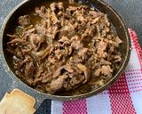 Foto langkah ke 9 dari resep Daging Sapi Lada Hitam - Black Pepper Beef.