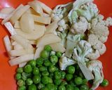 A picture of step 1 of Cauliflower Green Peas Vegetable.