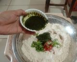 A picture of step 2 of Super healthy soft crispy spinach(palak) veggi parotha.