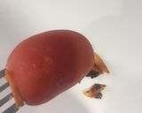 A picture of step 1 of Tamater garlic chutney.