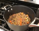 A picture of step 2 of Roasted stuffed pepper soup.