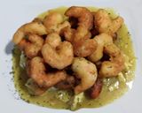 Foto del paso 7 de la receta Lubina con Langostinos y Mejillones en tempura