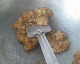 A picture of step 6 of Falahari halwa paratha with makhane ka raita.
