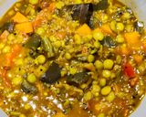 A picture of step 4 of Mixed vegetable curry with Lilva beans (Ghato tarkari no onion no garlic recipe).