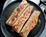 A picture of step 7 of Vegetable Wraps.