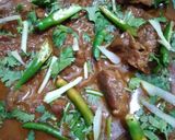 A picture of step 6 of Mutton kadahi.