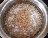 A picture of step 1 of Karamani/ Black eyed peas Sundal.