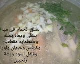 صورة لخطوة 9 من وصفة حمام محشى بأرز وفريك طريقة جديدة وشهية جداً