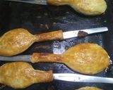 A picture of step 14 of #Chiken_grill_bite_in_Puff #spoon.With#Lentil_Soup.